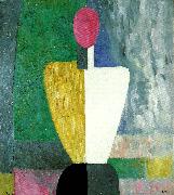 half figure with a  pink face Kazimir Malevich